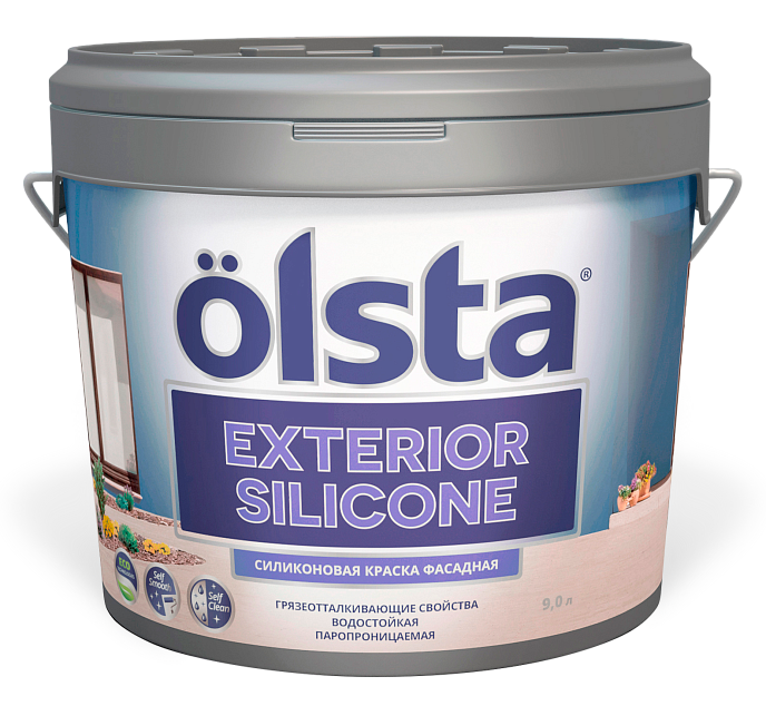 Краска фасадная EXTERIOR SILICONE